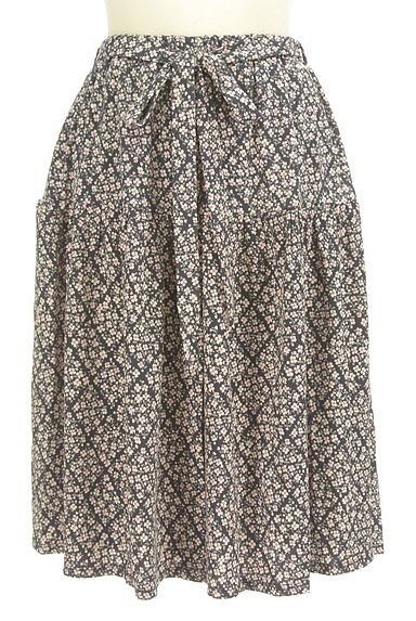 MAKELET LYON（メイクレットリヨン）の古着「ベルト付き小花柄膝下ストレッチスカート（スカート）」大画像１へ