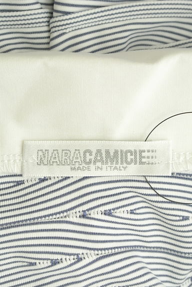 NARA CAMICIE（ナラカミーチェ）の古着「七分袖ボーダー柄スキッパーブラウス（ブラウス）」大画像６へ