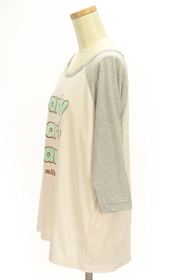 MILKFED.（ミルク フェド）の古着「ロゴプリントラグランTシャツ（Ｔシャツ）」大画像３へ