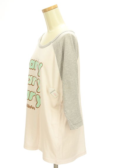 MILKFED.（ミルク フェド）の古着「ロゴプリントラグランTシャツ（Ｔシャツ）」大画像４へ