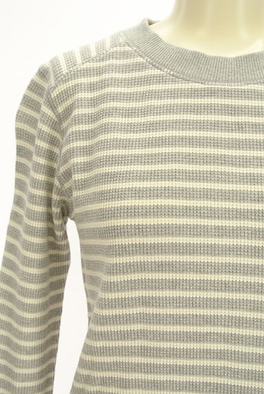 MILKFED.（ミルク フェド）の古着「ボーダー柄ワッフルカットソー（カットソー・プルオーバー）」大画像４へ