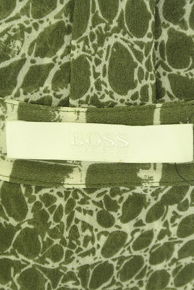 HUGO BOSS（ヒューゴボス）の古着「パイソン柄バンドカラーロングシフォンワンピ（ワンピース・チュニック）」大画像６へ