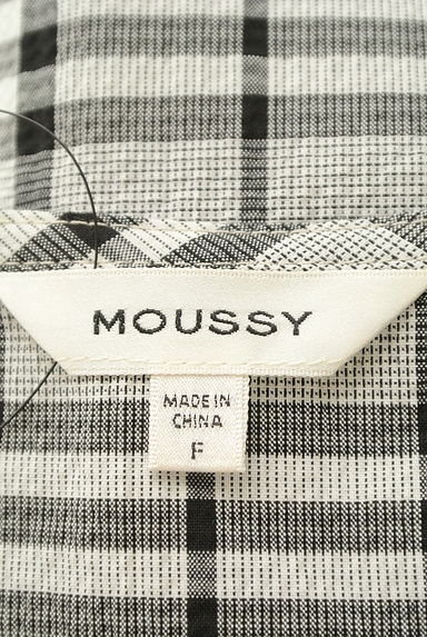 MOUSSY（マウジー）の古着「フリルBIGカラーチェック柄ブラウス（ブラウス）」大画像６へ