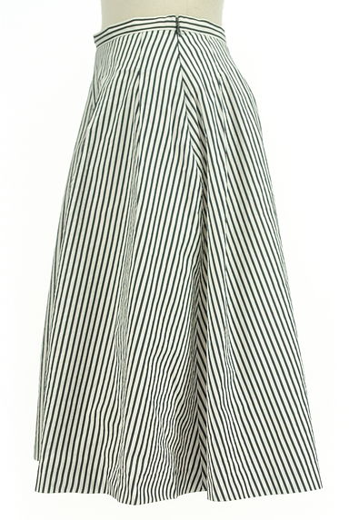 MICHEL KLEIN（ミッシェルクラン）の古着「膝下丈ストライプフレアスカート（スカート）」大画像３へ