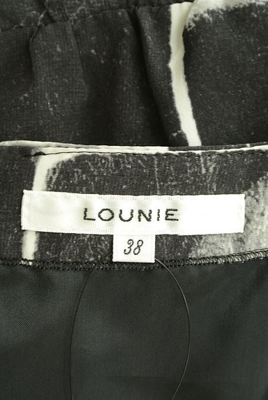 LOUNIE（ルーニィ）の古着「ベルト付き膝上プリントワンピース（ワンピース・チュニック）」大画像６へ