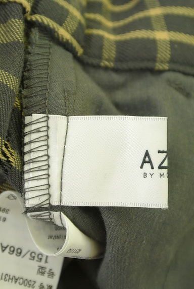 AZUL BY MOUSSY（アズールバイマウジー）の古着「ハイウエストチェック柄セミワイドパンツ（パンツ）」大画像６へ