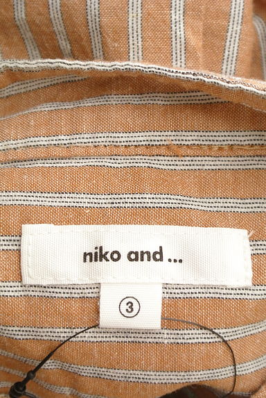 niko and...（ニコ アンド）の古着「ベルト付きバンドカラーロングシャツワンピ（ワンピース・チュニック）」大画像６へ