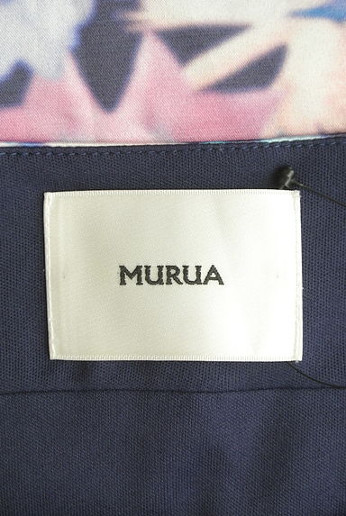 MURUA（ムルーア）の古着「微光沢花柄ミニワンピース（ワンピース・チュニック）」大画像６へ