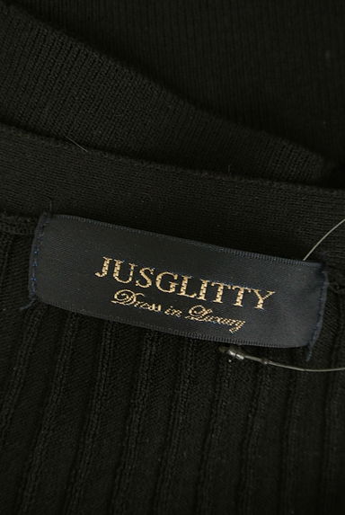 JUSGLITTY（ジャスグリッティー）の古着「透かし花刺繍コンパクトカーディガン（カーディガン・ボレロ）」大画像６へ