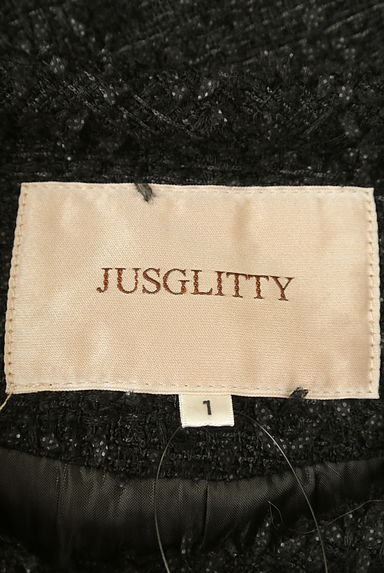 JUSGLITTY（ジャスグリッティー）の古着「フリンジツイードジャケット（ジャケット）」大画像６へ