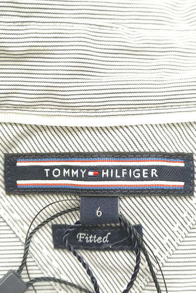 TOMMY HILFIGER（トミーヒルフィガー）の古着「ワンポイントストライプブラウス（ブラウス）」大画像６へ