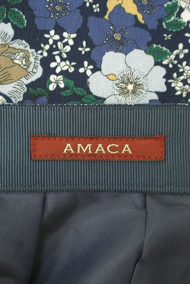 AMACA（アマカ）の古着「膝下丈花柄シフォンフレアスカート（スカート）」大画像６へ