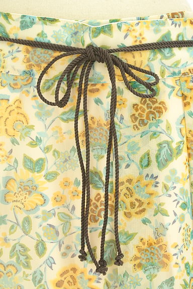 AMACA（アマカ）の古着「ベルト付き花柄シフォン膝下スカート（スカート）」大画像４へ