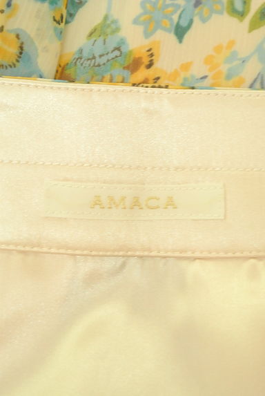AMACA（アマカ）の古着「ベルト付き花柄シフォン膝下スカート（スカート）」大画像６へ