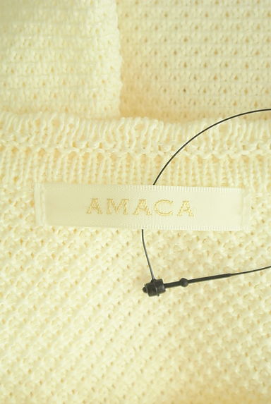 AMACA（アマカ）の古着「微光沢ニットカーディガン（カーディガン・ボレロ）」大画像６へ