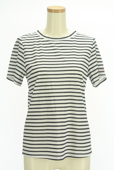 BLUE LABEL CRESTBRIDGE（ブルーレーベル・クレストブリッジ）の古着「ボーダーTシャツ＋ロングキャミワンピース（ツーピース（ジャケット＋ワンピース））」大画像４へ