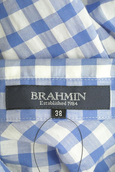 Brahmin（ブラーミン）の古着「ギンガムチェック柄膝丈ワンピース（ワンピース・チュニック）」大画像６へ