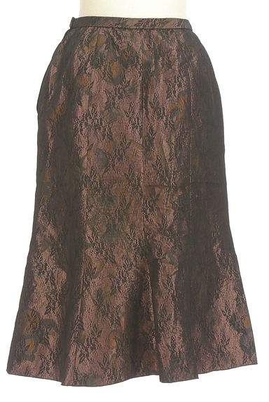LEILIAN（レリアン）の古着「花柄×レースミックスミディスカート（スカート）」大画像２へ