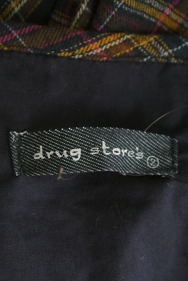 drug store's（ドラッグストアーズ）の古着「ロゴ刺繍入りチェック柄カットソー（カットソー・プルオーバー）」大画像６へ