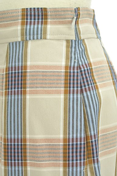 Te chichi（テチチ）の古着「配色チェックタイトロングスカート（ロングスカート・マキシスカート）」大画像４へ