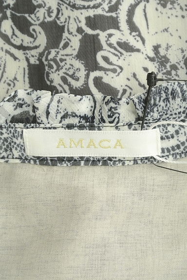 AMACA（アマカ）の古着「オリエンタル模様シフォンカットソー（カットソー・プルオーバー）」大画像６へ
