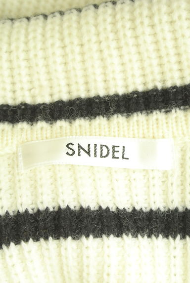 Snidel（スナイデル）の古着「ハーフジップオーバーボーダーニット（ニット）」大画像６へ
