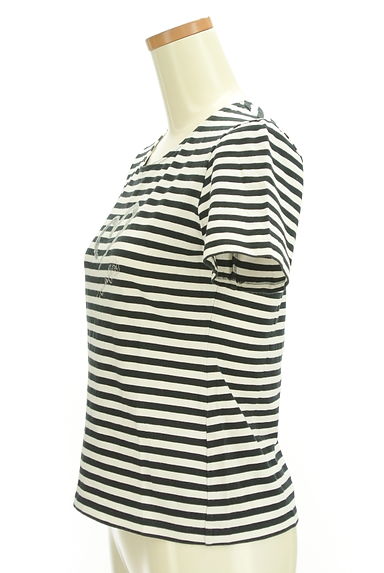 INGEBORG（インゲボルグ）の古着「グリッタープリントストライプＴシャツ（Ｔシャツ）」大画像３へ