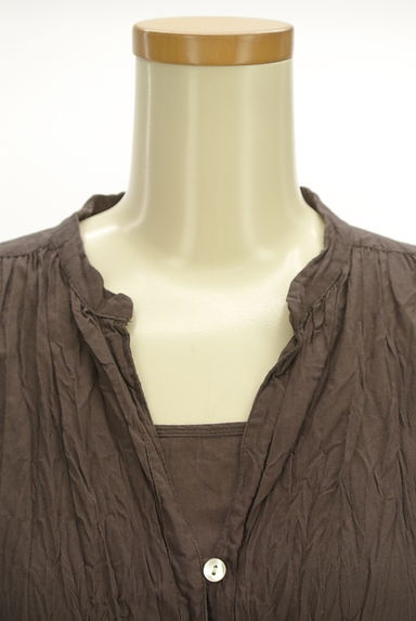 JOURNAL STANDARD relume（ジャーナルスタンダード レリューム）の古着「シワ加工ロングシャツワンピース（ワンピース・チュニック）」大画像５へ
