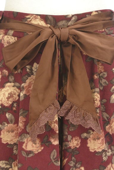 axes femme（アクシーズファム）の古着「リボンベルト付き花柄フレアショートパンツ（ショートパンツ・ハーフパンツ）」大画像４へ