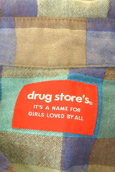 drug store's（ドラッグストアーズ）の古着「刺繍入りチェックシャツ（カジュアルシャツ）」大画像６へ