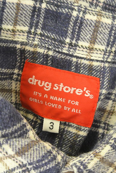 drug store's（ドラッグストアーズ）の古着「バックロゴチェックシャツ（カジュアルシャツ）」大画像６へ