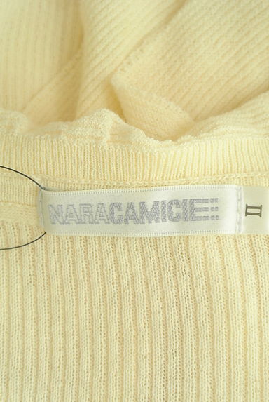 NARA CAMICIE（ナラカミーチェ）の古着「フリルショートリブカーディガン（カーディガン・ボレロ）」大画像６へ