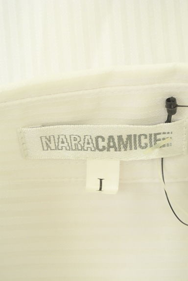 NARA CAMICIE（ナラカミーチェ）の古着「美シルエット七分袖ストライプブラウス（ブラウス）」大画像６へ