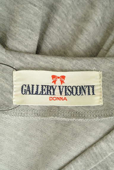 GALLERY VISCONTI（ギャラリービスコンティ）の古着「リボン付き膝丈フレアワンピース（ワンピース・チュニック）」大画像６へ