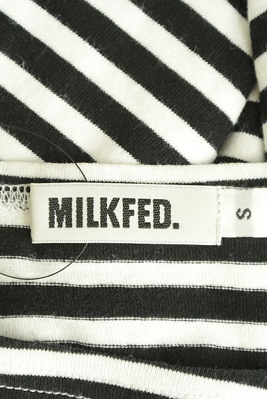 MILKFED.（ミルク フェド）の古着「ボックスロゴボーダーカットソー（カットソー・プルオーバー）」大画像６へ