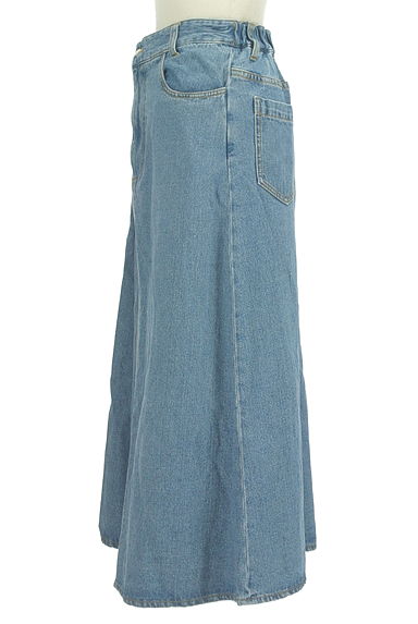 MILKFED.（ミルク フェド）の古着「アシメタックロングデニムスカート（ロングスカート・マキシスカート）」大画像３へ