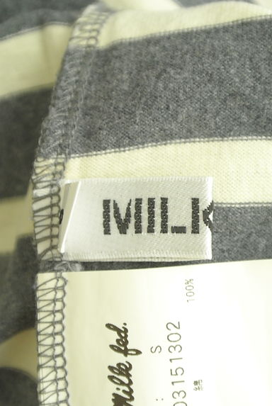 MILKFED.（ミルク フェド）の古着「刺繍ロゴ入りロールアップカットソー（カットソー・プルオーバー）」大画像６へ