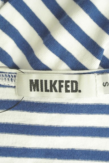 MILKFED.（ミルク フェド）の古着「ボックスロゴボーダーカットソー（カットソー・プルオーバー）」大画像６へ