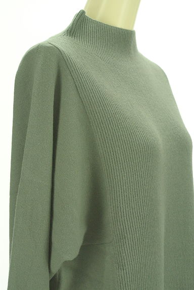 NOLLEY'S sophi（ノーリーズソフィ）の古着「フロントリブ膝上ニットワンピース（ワンピース・チュニック）」大画像４へ