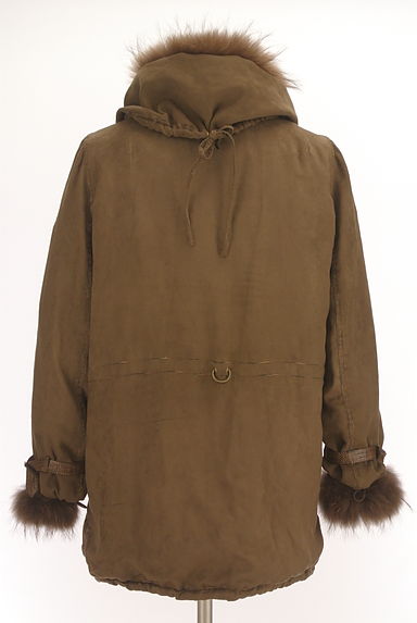 ITALIYA（伊太利屋）の古着「キルティングジャケット付きスウェードミドルコート（コート）」大画像２へ