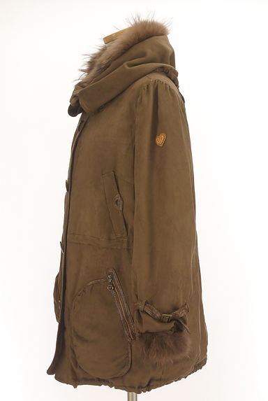 ITALIYA（伊太利屋）の古着「キルティングジャケット付きスウェードミドルコート（コート）」大画像３へ