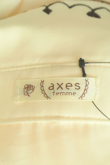 axes femme（アクシーズファム）の古着「リボンタイ付き襟刺繍ブラウス（ブラウス）」大画像６へ