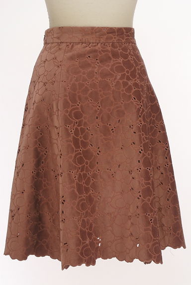 PROPORTION BODY DRESSING（プロポーションボディ ドレッシング）の古着「フラワー刺繍ベロアフレア膝丈スカート（スカート）」大画像２へ