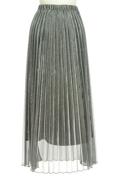 JEANASiS（ジーナシス）の古着「ラメ糸混プリーツロングスカート（ロングスカート・マキシスカート）」大画像２へ