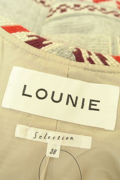 LOUNIE（ルーニィ）の古着「ベルト付きエスニック柄ニットコート（カーディガン・ボレロ）」大画像６へ