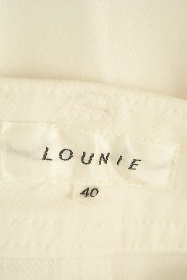 LOUNIE（ルーニィ）の古着「クロップドセンタープレス白パンツ（デニムパンツ）」大画像６へ