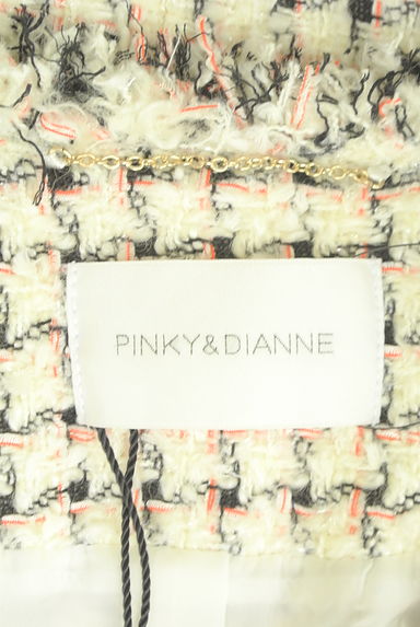 Pinky＆Dianne（ピンキー＆ダイアン）の古着「ノーカラーフリンジツイードジャケット（ジャケット）」大画像６へ
