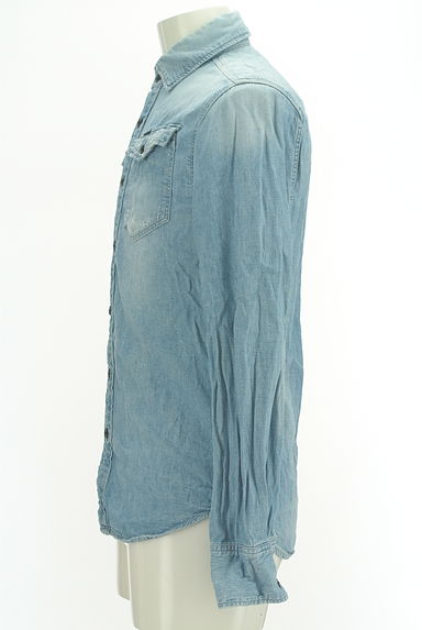 G-STAR RAW（ジースターロゥ）の古着「ウォッシュド加工ダンガリーシャツ（カジュアルシャツ）」大画像３へ