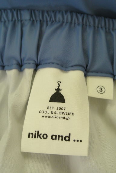 niko and...（ニコ アンド）の古着「エコレザーロングプリーツスカート（ロングスカート・マキシスカート）」大画像６へ