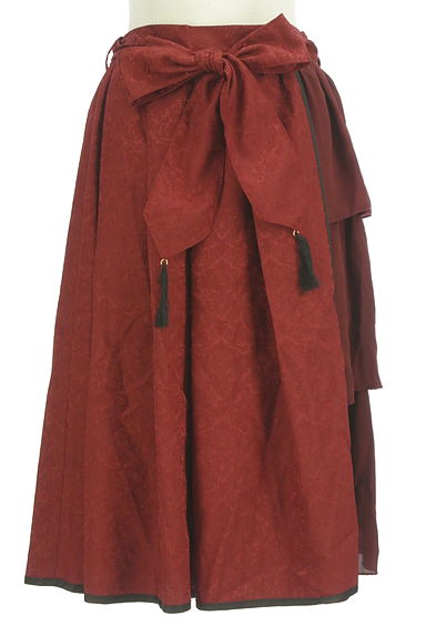 axes femme（アクシーズファム）の古着「タッセルベルト付きサイドフリルミディスカート（ロングスカート・マキシスカート）」大画像１へ